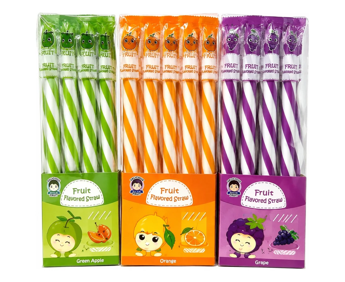Fruit-Flavoured Straw Candy