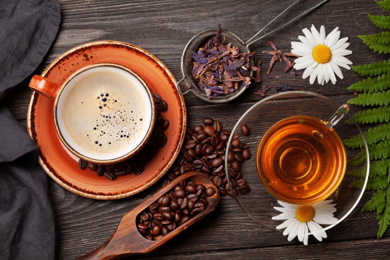 Tea and coffee